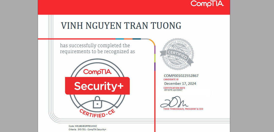 How I Passed the CompTIA Security+ Certification on My First Attempt in Just 6 Months