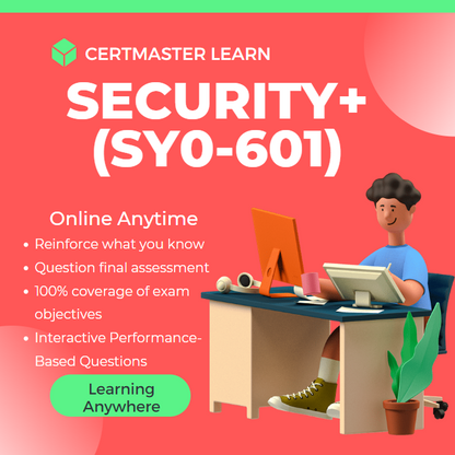 CertMaster Learn for Security+ (SY0-601) - Valid for 12 Months